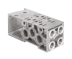 Płyta bazowa modułowa dwustanowiskowa VS26, 1/4 NPT (VS2672502-RGF0) - Norgren