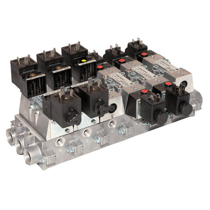 Elektrozawór ISO Star, ISO 1, 5/3, COE, ster. elektromagn./ster. elektromagn. (SXE9773-A55-00K) - Norgren
