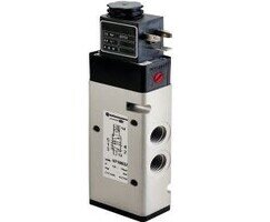 Elektrozawór liniowy, G1/4, 3/2, NC, ster. elektromagn./sterowanie pneumatyczne, powrót sprężyną, serii 97100 (9713032000000000) - Norgren