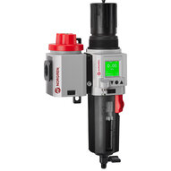 Filtr/regulator Excelon Plus z zaworem odcinającym, G3/4, ręczny spust, zintegrowany elektroniczny czujnik ciśnienia (TB84-621GE) - Norgren