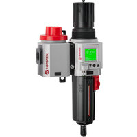 Filtr/regulator Excelon Plus z zaworem odcinającym, G3/8, automatyczny spust, zintegrowany elektroniczny czujnik ciśnienia (TB84-351GE) - Norgren
