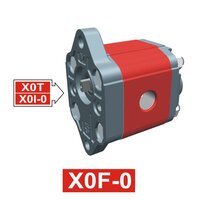 Sekcja końcowa pompy, kołnierz wewnętrzny Ø22, grupa 0, wydajność=2,30 cm3/obr. (X0F1321NBBA) - Vivoil