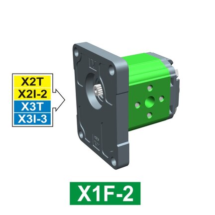 Sekcja końcowa pompy, kołnierz wewnętrzny Ø36,5, grupa 1, wydajność=6,5 cm3/obr. (X1F3281TIIA) - Vivoil