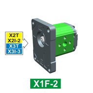 Sekcja końcowa pompy, kołnierz wewnętrzny Ø36,5, grupa 1, wydajność=0,9 cm3/obr. (X1F1681TIIA) - Vivoil
