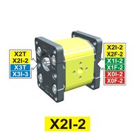 Sekcja pompy, kołnierz wewnętrzny Ø36,5, grupa 2, wydajność=17 cm3/obr. (X2I5101PPOA) - Vivoil