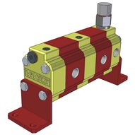 Dzielnik strumienia przepływu z pojedynczym zaworem, grupa 0, wydajność=0,17 cm3/obr. (9RS06-01) - Vivoil