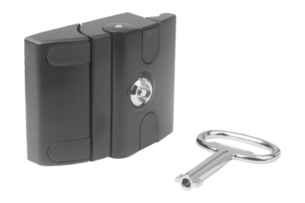 Zamkniecie aluminium czarny (05598-145561) - Norelem