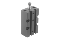 Docisk Odchylny pneumatyczny aluminium czarny anodowany (05610-2121) - Norelem