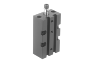 Docisk Odchylny pneumatyczny aluminium czarny anodowany (05610-1161) - Norelem