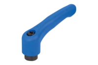 Rękojeść Nastawna termoplast PPA niebieski RAL 5017 (06600-50-10487) - Norelem