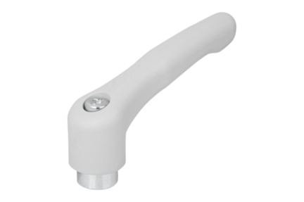 Rękojeść Nastawna termoplast PPA jasnoszary RAL 7035 (06600-55-51288) - Norelem