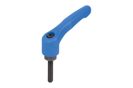 Rękojeść Nastawna termoplast PPA niebieski RAL 5017 (06610-50-51287X30) - Norelem