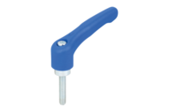 Rękojeść Nastawna termoplast PPA niebieski RAL 5017 (06610-55-20687X45) - Norelem