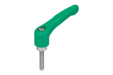 Rękojeść Nastawna termoplast PPA zielony RAL 6032 (06611-50-31086X30) - Norelem
