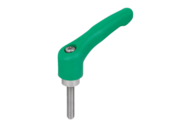 Rękojeść Nastawna termoplast PPA zielony RAL 6032 (06611-50-31086X30) - Norelem