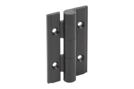 Zawias Sprezynujacy sprezyna otwierająca aluminium czarny anodowany (27906-01-356001) - Norelem