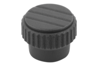 Pokrętło Radełkowane termoplast ciemnoszary RAL 7021 (06094-0003) - Norelem