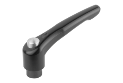Rękojeść Nastawna z kołpak ochronny cynk czarny RAL 9005 satynowana (06450-92061) - Norelem