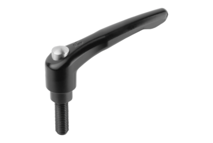 Rękojeść Nastawna z kołpak ochronny cynk czarny RAL 9005 satynowana (06460-92A21X55) - Norelem