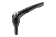 Rękojeść Nastawna z kołpak ochronny cynk czarny RAL 9005 satynowana (06460-92A21X55) - Norelem