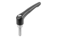Rękojeść Nastawna cynk czarny RAL 9005 satynowana (06461-0041X15) - Norelem
