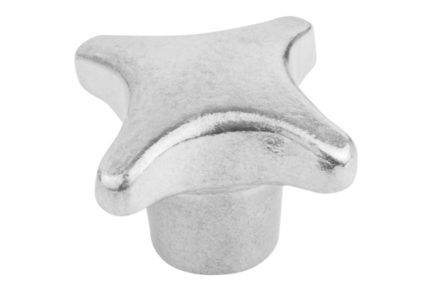 Pokrętło Krzyżowe aluminium z bębnowaniem (06156-304008) - Norelem