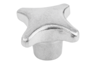 Pokrętło Krzyżowe aluminium z bębnowaniem (06156-304008) - Norelem