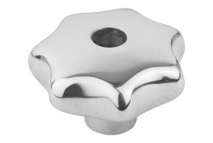Pokrętło Gwiaździste aluminium polerowany (06192-440082) - Norelem