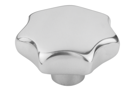Pokrętło Gwiaździste aluminium polerowany (06192-540082) - Norelem