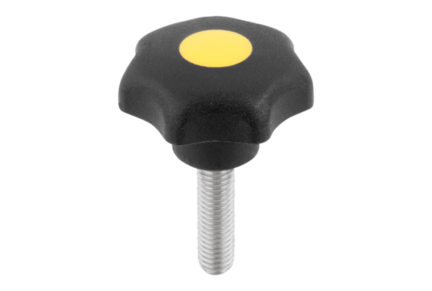 Pokrętło Gwiaździste termoplast czarny (06212-4067X30) - Norelem