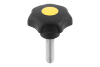 Pokrętło Gwiaździste termoplast czarny (06212-4107X50) - Norelem