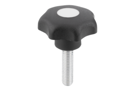 Pokrętło Gwiaździste termoplast czarny (06220-4055X35) - Norelem
