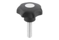 Pokrętło Gwiaździste termoplast czarny (06220-4055X15) - Norelem