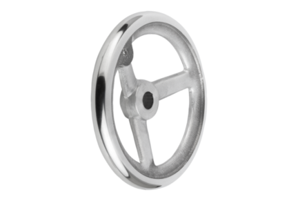 Koło Ręczne otwór pasowany aluminium (06273-0080X10) - Norelem