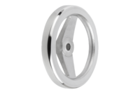 Koło Ręczne 2-Ramienne otwór pasowany aluminium (06277-0080X10) - Norelem
