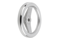 Koło Ręczne 2-Ramienne otwór pasowany aluminium (06277-0080X10) - Norelem