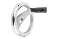 Koło Ręczne 2-Ramienne otwór pasowany aluminium (06277-2080XCN) - Norelem