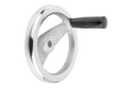 Koło Ręczne 2-Ramienne otwór pasowany aluminium (06277-2080XCN) - Norelem