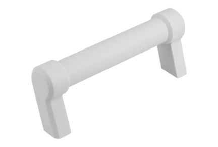 Uchwyt Pałąkowy pochylony termoplast jasnoszary RAL 7035 (06912-140062) - Norelem