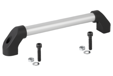 Uchwyt Ruruwy aluminium naturalny szlifowana i anodyzowana (06938-5001) - Norelem