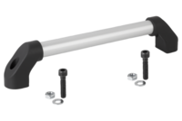 Uchwyt Ruruwy aluminium naturalny szlifowana i anodyzowana (06938-6001) - Norelem