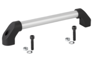 Uchwyt Ruruwy aluminium naturalny szlifowana i anodyzowana (06938-2501) - Norelem