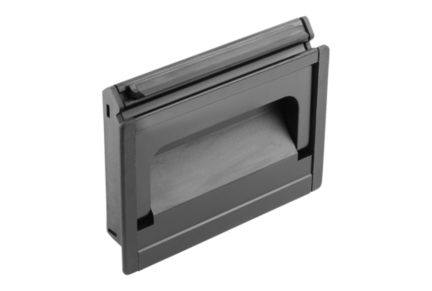 Uchwyt Kasetowy kkładany aluminium czarny anodowany (06961-16711) - Norelem