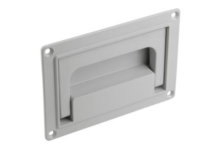 Uchwyt Kasetowy kkładany aluminium jasnoszary RAL 7035 powlekany proszkowo (06962-05018412) - Norelem