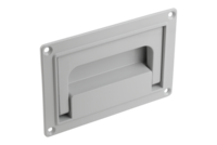 Uchwyt Kasetowy kkładany aluminium jasnoszary RAL 7035 powlekany proszkowo (06962-05018412) - Norelem