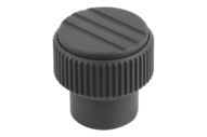 Pokrętło Radełkowane termoplast ciemnoszary RAL 7021 (06092-2A3) - Norelem
