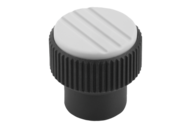 Pokrętło Radełkowane termoplast ciemnoszary RAL 7021 (06092-01045) - Norelem