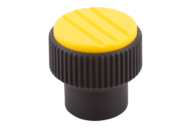 Pokrętło Radełkowane termoplast ciemnoszary RAL 7021 (06092-1A27) - Norelem