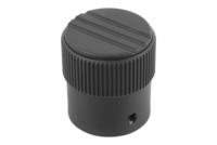 Pokrętło Radełkowane termoplast ciemnoszary RAL 7021 (06100-1105) - Norelem