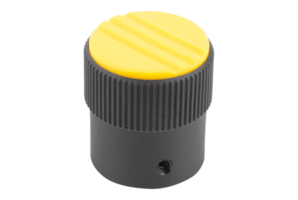 Pokrętło Radełkowane termoplast ciemnoszary RAL 7021 (06100-11057) - Norelem